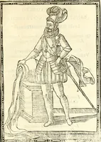 An illustration from Il zodiaco, over, idea di perfettione di prencipi : formata dall'heroiche virtù dell'illvstriss. et eccellentiss. signore D. Antonio Alvarez di Toledo, duca d'Alba vicere di Napoli : rapresentata come in vn trionfo dal fidelissimo popolo napoletano : per opera del dottore Francesco Antonio Scacciauento suo eletto : nella pomposissima festa di San Gio. Battista, celebrata à 23. di giugno 1629. per il settimo anno del suo gouerno (1630)