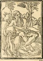An illustration from Il zodiaco, over, idea di perfettione di prencipi : formata dall'heroiche virtù dell'illvstriss. et eccellentiss. signore D. Antonio Alvarez di Toledo, duca d'Alba vicere di Napoli : rapresentata come in vn trionfo dal fidelissimo popolo napoletano : per opera del dottore Francesco Antonio Scacciauento suo eletto : nella pomposissima festa di San Gio. Battista, celebrata à 23. di giugno 1629. per il settimo anno del suo gouerno (1630)