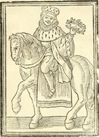 An illustration from Il zodiaco, over, idea di perfettione di prencipi : formata dall'heroiche virtù dell'illvstriss. et eccellentiss. signore D. Antonio Alvarez di Toledo, duca d'Alba vicere di Napoli : rapresentata come in vn trionfo dal fidelissimo popolo napoletano : per opera del dottore Francesco Antonio Scacciauento suo eletto : nella pomposissima festa di San Gio. Battista, celebrata à 23. di giugno 1629. per il settimo anno del suo gouerno (1630)