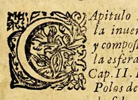 An illustration from Imagen del mundo, sobre la esfera, cosmographia, y geografia, teorica de planetas, y arte de nauegar. ... (1627)