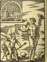 Picture 27 of 95 from Imagines deorum, qui ab antiquis colebantur : in quibus simulacra, ritus, caerimoniae, magnaq[ue] ex parte veterum religio explicatur (1581), leaf 119