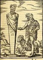 Picture 30 of 95 from Imagines deorum, qui ab antiquis colebantur : in quibus simulacra, ritus, caerimoniae, magnaq[ue] ex parte veterum religio explicatur (1581), leaf 128