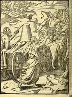Picture 37 of 95 from Imagines deorum, qui ab antiquis colebantur : in quibus simulacra, ritus, caerimoniae, magnaq[ue] ex parte veterum religio explicatur (1581), leaf 157