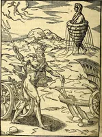 Picture 43 of 95 from Imagines deorum, qui ab antiquis colebantur : in quibus simulacra, ritus, caerimoniae, magnaq[ue] ex parte veterum religio explicatur (1581), leaf 185