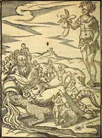 Picture 47 of 95 from Imagines deorum, qui ab antiquis colebantur : in quibus simulacra, ritus, caerimoniae, magnaq[ue] ex parte veterum religio explicatur (1581), leaf 195