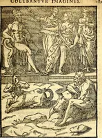 Picture 48 of 95 from Imagines deorum, qui ab antiquis colebantur : in quibus simulacra, ritus, caerimoniae, magnaq[ue] ex parte veterum religio explicatur (1581), leaf 202
