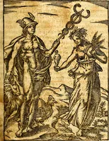 Picture 54 of 95 from Imagines deorum, qui ab antiquis colebantur : in quibus simulacra, ritus, caerimoniae, magnaq[ue] ex parte veterum religio explicatur (1581), leaf 222