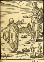 An illustration from Imagines deorum, qui ab antiquis colebantur : in quibus simulacra, ritus, caerimoniae, magnaq[ue] ex parte veterum religio explicatur (1581)