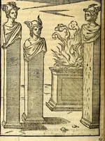 Picture 57 of 95 from Imagines deorum, qui ab antiquis colebantur : in quibus simulacra, ritus, caerimoniae, magnaq[ue] ex parte veterum religio explicatur (1581), leaf 231
