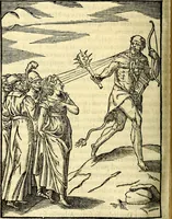 An illustration from Imagines deorum, qui ab antiquis colebantur : in quibus simulacra, ritus, caerimoniae, magnaq[ue] ex parte veterum religio explicatur (1581)