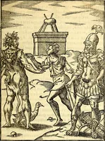 An illustration from Imagines deorum, qui ab antiquis colebantur : in quibus simulacra, ritus, caerimoniae, magnaq[ue] ex parte veterum religio explicatur (1581)