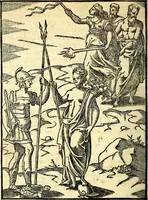 Picture 65 of 95 from Imagines deorum, qui ab antiquis colebantur : in quibus simulacra, ritus, caerimoniae, magnaq[ue] ex parte veterum religio explicatur (1581), leaf 261