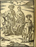 An illustration from Imagines deorum, qui ab antiquis colebantur : in quibus simulacra, ritus, caerimoniae, magnaq[ue] ex parte veterum religio explicatur (1581)