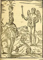An illustration from Imagines deorum, qui ab antiquis colebantur : in quibus simulacra, ritus, caerimoniae, magnaq[ue] ex parte veterum religio explicatur (1581)