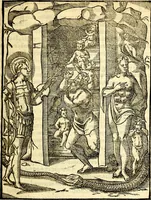 Picture 6 of 95 from Imagines deorum, qui ab antiquis colebantur : in quibus simulacra, ritus, caerimoniae, magnaq[ue] ex parte veterum religio explicatur (1581), leaf 34