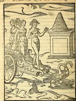 Picture 89 of 95 from Imagines deorum, qui ab antiquis colebantur : in quibus simulacra, ritus, caerimoniae, magnaq[ue] ex parte veterum religio explicatur (1581), leaf 355