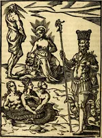 Picture 15 of 95 from Imagines deorum, qui ab antiquis colebantur : in quibus simulacra, ritus, caerimoniae, magnaq[ue] ex parte veterum religio explicatur (1581), leaf 65