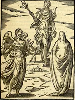 Picture 21 of 95 from Imagines deorum, qui ab antiquis colebantur : in quibus simulacra, ritus, caerimoniae, magnaq[ue] ex parte veterum religio explicatur (1581), leaf 84