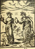 Picture 23 of 95 from Imagines deorum, qui ab antiquis colebantur : in quibus simulacra, ritus, caerimoniae, magnaq[ue] ex parte veterum religio explicatur (1581), leaf 98