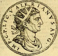 An illustration from Imagines et vitae imperatorvm Romanorvm: Illae ad vetusta numismata fideliter designatae; hae ex probatissimis auctoribus depromtae. Addita ad singulas imagines Ausonÿ & aliorum Elogia Tetrasticha (1599)