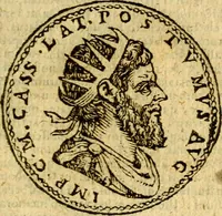 An illustration from Imagines et vitae imperatorvm Romanorvm: Illae ad vetusta numismata fideliter designatae; hae ex probatissimis auctoribus depromtae. Addita ad singulas imagines Ausonÿ & aliorum Elogia Tetrasticha (1599)