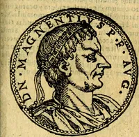 Picture 71 of 105 from Imagines et vitae imperatorvm Romanorvm: Illae ad vetusta numismata fideliter designatae; hae ex probatissimis auctoribus depromtae. Addita ad singulas imagines Ausonÿ & aliorum Elogia Tetrasticha (1599), leaf 154