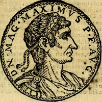 Picture 78 of 105 from Imagines et vitae imperatorvm Romanorvm: Illae ad vetusta numismata fideliter designatae; hae ex probatissimis auctoribus depromtae. Addita ad singulas imagines Ausonÿ & aliorum Elogia Tetrasticha (1599), leaf 168