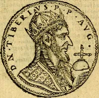 An illustration from Imagines et vitae imperatorvm Romanorvm: Illae ad vetusta numismata fideliter designatae; hae ex probatissimis auctoribus depromtae. Addita ad singulas imagines Ausonÿ & aliorum Elogia Tetrasticha (1599)