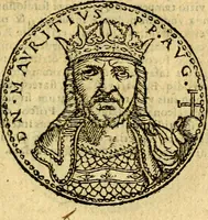 An illustration from Imagines et vitae imperatorvm Romanorvm: Illae ad vetusta numismata fideliter designatae; hae ex probatissimis auctoribus depromtae. Addita ad singulas imagines Ausonÿ & aliorum Elogia Tetrasticha (1599)