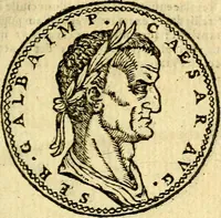 Picture 9 of 105 from Imagines et vitae imperatorvm Romanorvm: Illae ad vetusta numismata fideliter designatae; hae ex probatissimis auctoribus depromtae. Addita ad singulas imagines Ausonÿ & aliorum Elogia Tetrasticha (1599), leaf 26