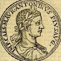 Picture 31 of 105 from Imagines et vitae imperatorvm Romanorvm: Illae ad vetusta numismata fideliter designatae; hae ex probatissimis auctoribus depromtae. Addita ad singulas imagines Ausonÿ & aliorum Elogia Tetrasticha (1599), leaf 70