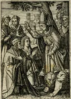 Picture 63 of 92 from Imagines sanctorum ord. S. Benedicti : tabellis aereis expressae cum eulogiis ex eorumdem vitis (1625), leaf 124