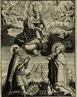 An illustration from Imagines sanctorum ord. S. Benedicti : tabellis aereis expressae cum eulogiis ex eorumdem vitis (1625)
