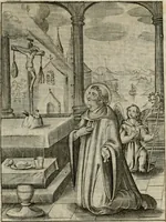 Picture 8 of 92 from Imagines sanctorum ord. S. Benedicti : tabellis aereis expressae cum eulogiis ex eorumdem vitis (1625), leaf 14