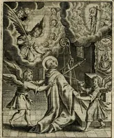Picture 71 of 92 from Imagines sanctorum ord. S. Benedicti : tabellis aereis expressae cum eulogiis ex eorumdem vitis (1625), leaf 140