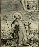 Picture 79 of 92 from Imagines sanctorum ord. S. Benedicti : tabellis aereis expressae cum eulogiis ex eorumdem vitis (1625), leaf 156