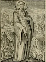Picture 81 of 92 from Imagines sanctorum ord. S. Benedicti : tabellis aereis expressae cum eulogiis ex eorumdem vitis (1625), leaf 160