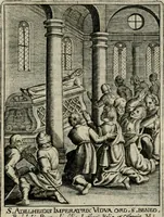 Picture 85 of 92 from Imagines sanctorum ord. S. Benedicti : tabellis aereis expressae cum eulogiis ex eorumdem vitis (1625), leaf 168