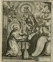 Picture 10 of 92 from Imagines sanctorum ord. S. Benedicti : tabellis aereis expressae cum eulogiis ex eorumdem vitis (1625), leaf 18