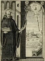 Picture 91 of 92 from Imagines sanctorum ord. S. Benedicti : tabellis aereis expressae cum eulogiis ex eorumdem vitis (1625), leaf 180