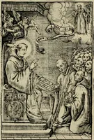 An illustration from Imagines sanctorum ord. S. Benedicti : tabellis aereis expressae cum eulogiis ex eorumdem vitis (1625)