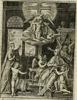An illustration from Imagines sanctorum ord. S. Benedicti : tabellis aereis expressae cum eulogiis ex eorumdem vitis (1625)