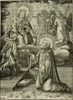 Picture 36 of 92 from Imagines sanctorum ord. S. Benedicti : tabellis aereis expressae cum eulogiis ex eorumdem vitis (1625), leaf 70
