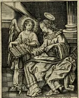 An illustration from Imagines sanctorum ord. S. Benedicti : tabellis aereis expressae cum eulogiis ex eorumdem vitis (1625)