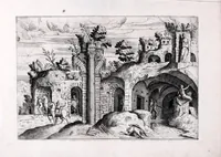 An illustration from Imagini favolose : nelle qvali in diuersimodi si vegono rappresentate le piv vaghe favole de gli antichi (1585)