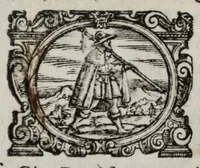 An illustration from I marmi del Doni, academico peregrino, cioè, Ragionamenti introdotti a farsi da varie conditioni d'huomini, à luoghi di honesto piacere in Firenze : ripieno di discorsi in varie scienze & discipline ; diviso in quattro libri .. (1609)