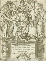 An illustration from Imeneo trionfante nelle reali nozze dell' A. S. di P. P. con la ser.a principes.a di Toscana (1628)