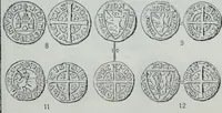 An illustration from Imitations des monnaies au type esterlin frappées en Europe pendante le XIIIe et le XIVe siècle (1871)