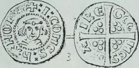 An illustration from Imitations des monnaies au type esterlin frappées en Europe pendante le XIIIe et le XIVe siècle (1871)