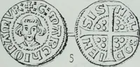 Picture 46 of 202 from Imitations des monnaies au type esterlin frappées en Europe pendante le XIIIe et le XIVe siècle (1871), leaf 12